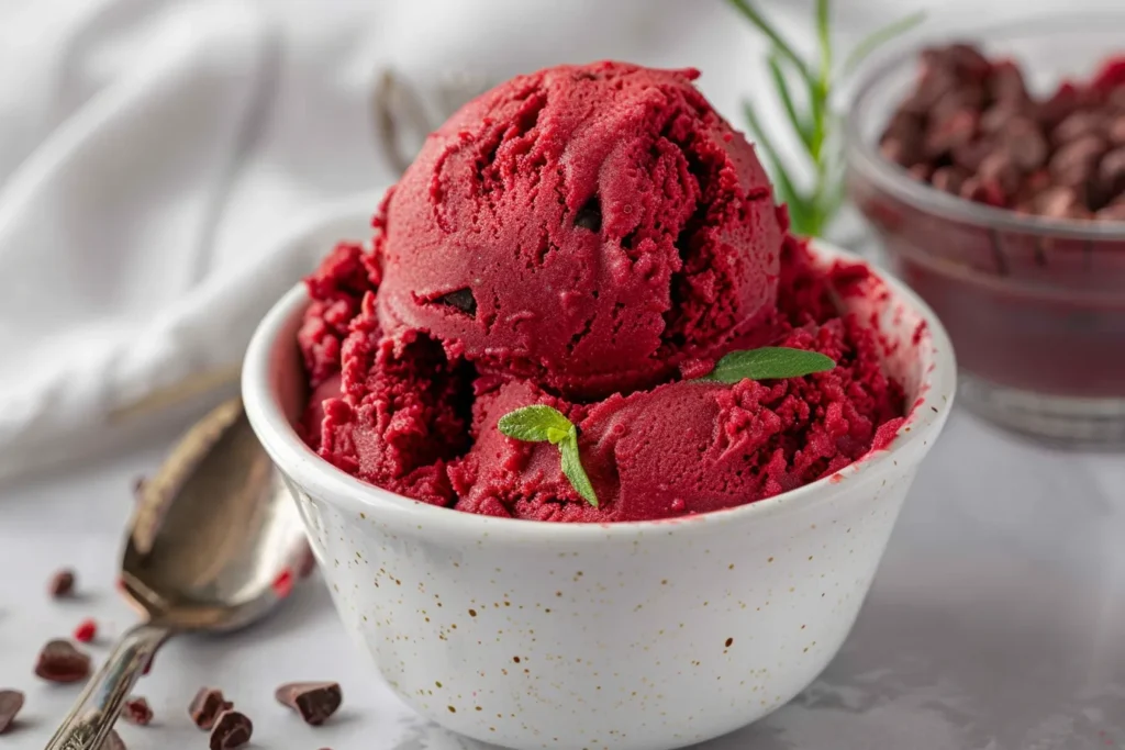 Edible Red Velvet Cookie Dough