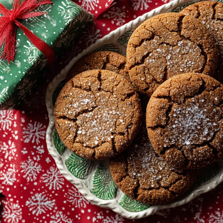 GINGER MOLASSES CHRISTMAS COOKIES