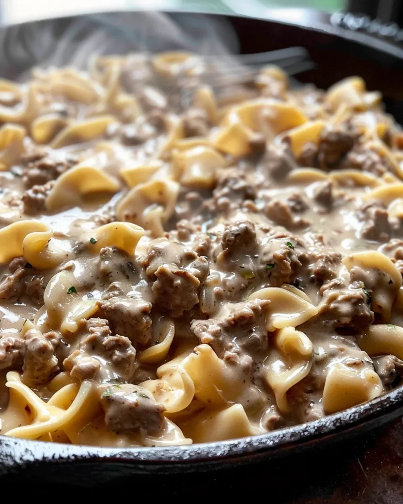 Ground Beef Stroganoff