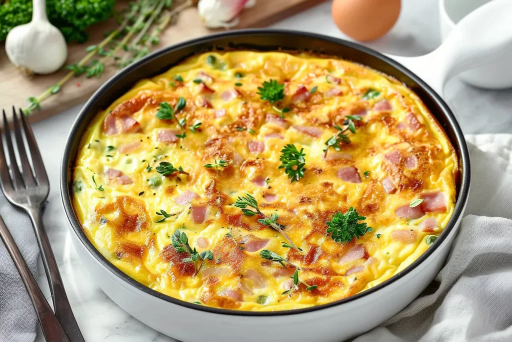 Ham and Cheese Frittata