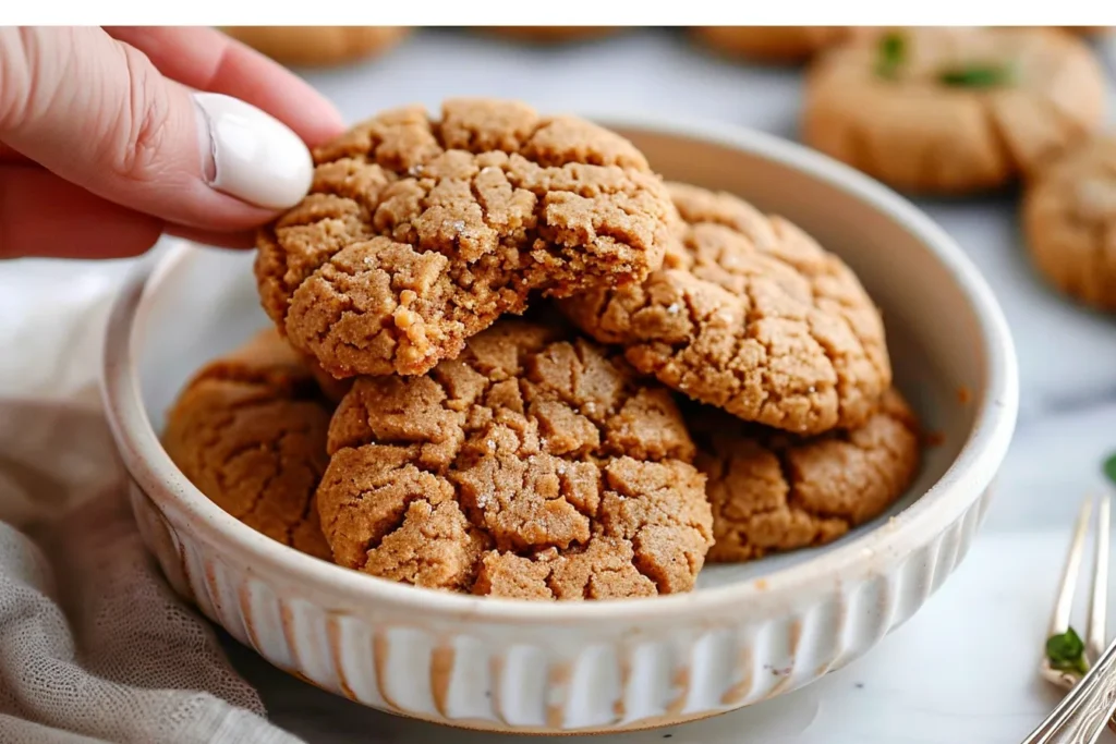 KETO PEANUT BUTTER COOKIES (JUST 3G OF CARBS EACH!)