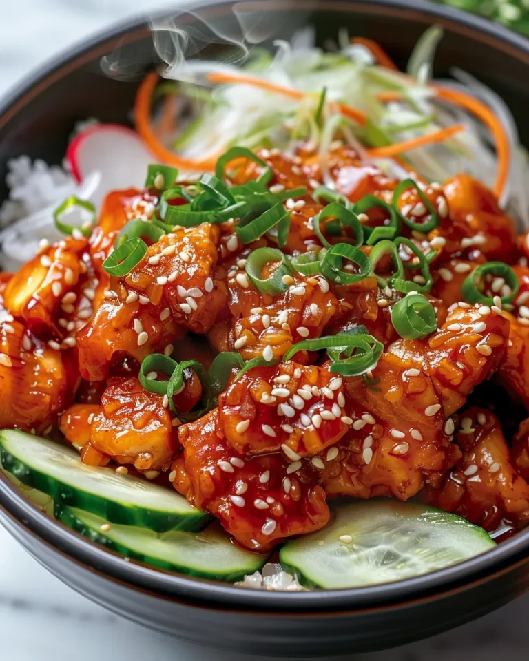 KOREAN GOCHUJANG CHICKEN BOWL
