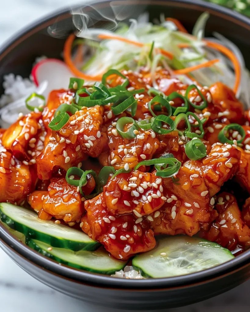 KOREAN GOCHUJANG CHICKEN BOWL