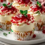 NO-BAKE CHRISTMAS MINI CHEESECAKES