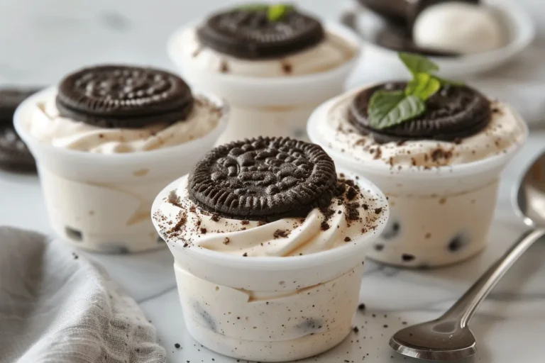 No-Bake Cookies and Cream Dessert Cups