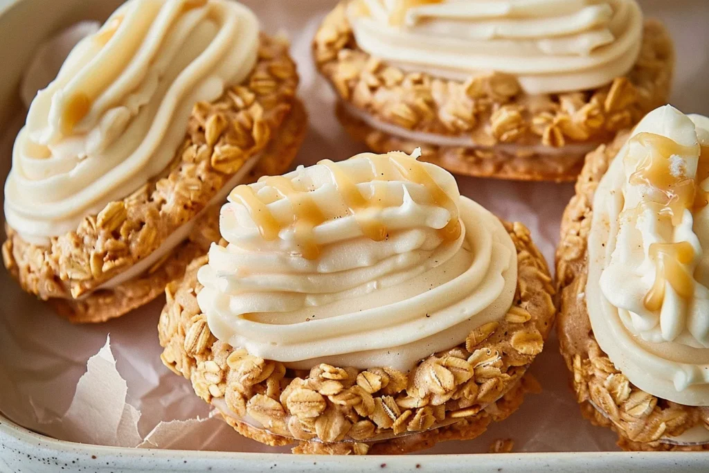 Oatmeal-Caramel Cream Pies