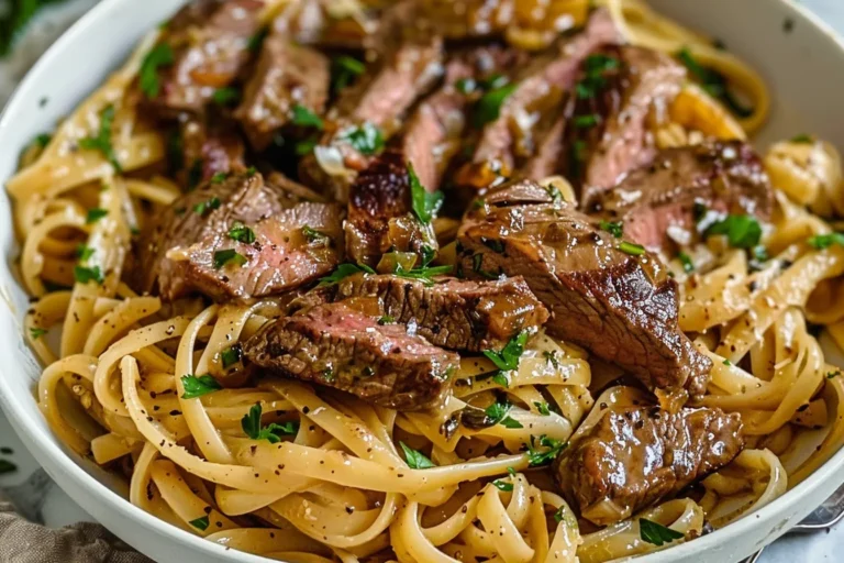 One-Pan Creamy Cajun Honey Garlic Steak Pasta