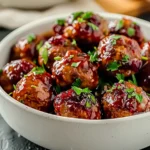 Quick Christmas Cranberry Meatballs