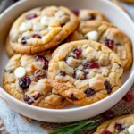 Soft White Chocolate Chip Cranberry Cookies