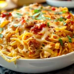 SPICY SOUTHERN CHEESY CHICKEN SPAGHETTI CASSEROLE