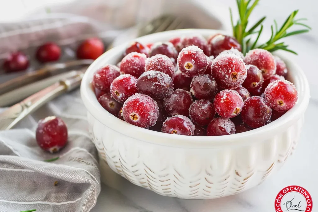 Sugared Cranberries | Candied Cranberries Recipe