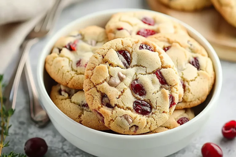 WHITE CHOCOLATE CRANBERRY COOKIES