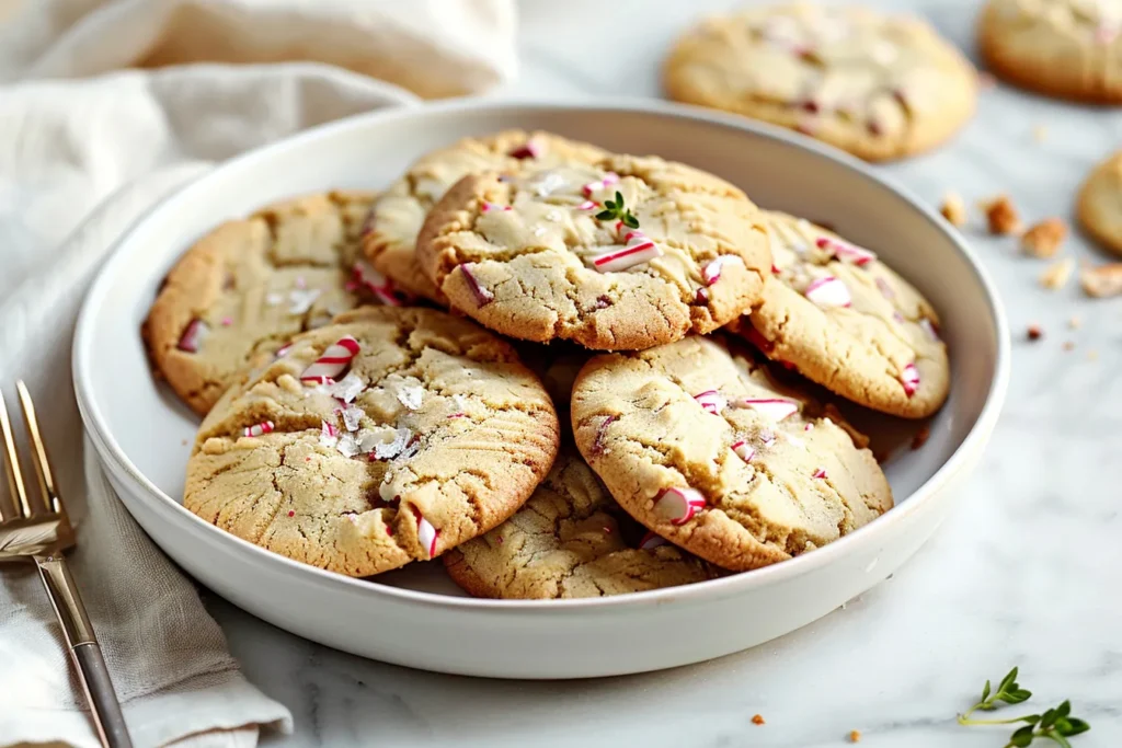 White Chocolate Peppermint Cookies