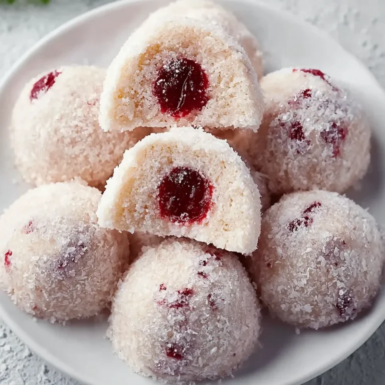Cherry Snowball Cookies