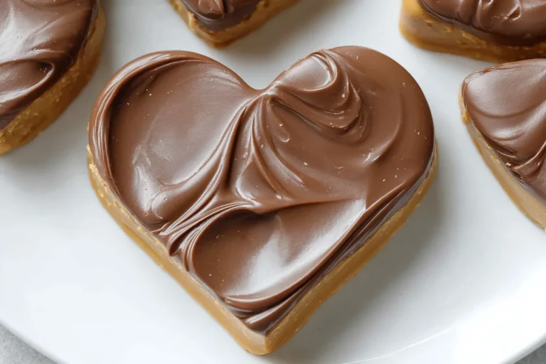 Chocolate Peanut Butter Valentine’s Heart