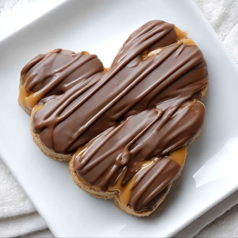 Chocolate Peanut Butter Valentine’s Heart
