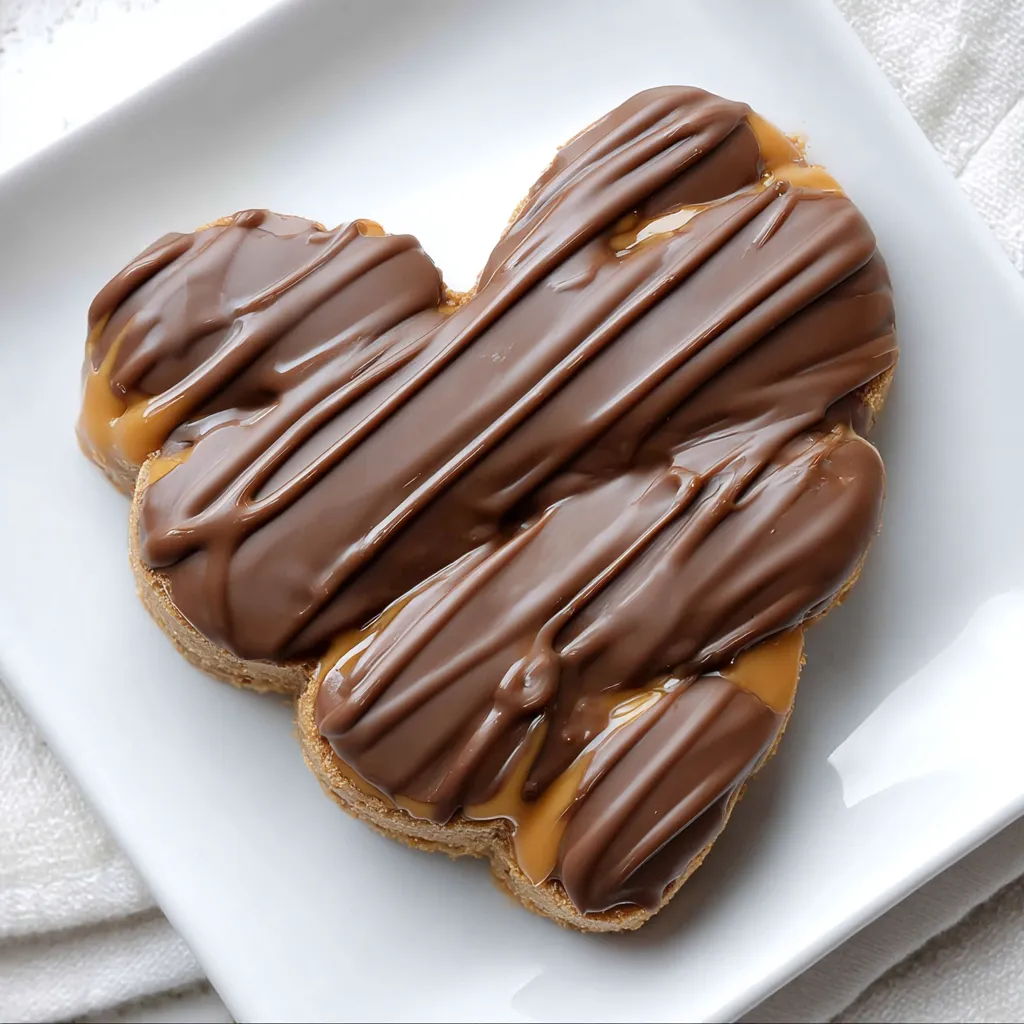 Chocolate Peanut Butter Valentine’s Heart
