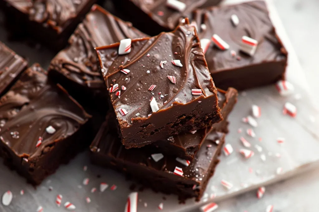 Chocolate Peppermint Fudge
