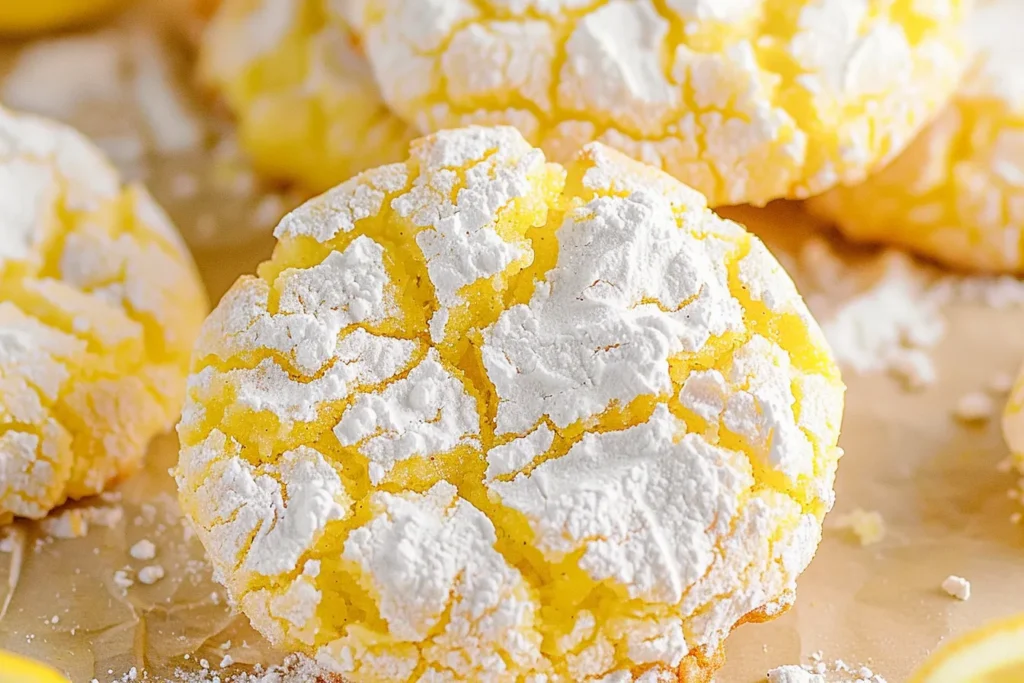 Easy 3-Ingredient Lemon Crinkle Cookies