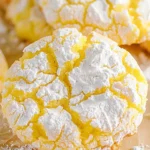 Easy 3-Ingredient Lemon Crinkle Cookies