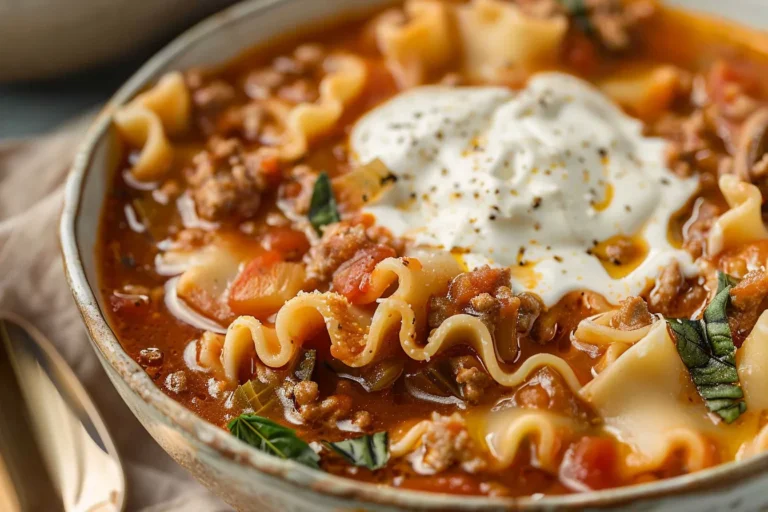 Gluten Free Lasagna Soup (Dairy Free)