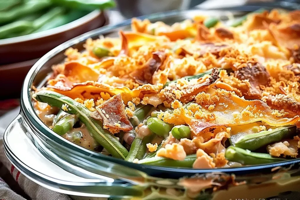 Homestyle Green Bean Casserole with a Creamy Twist
