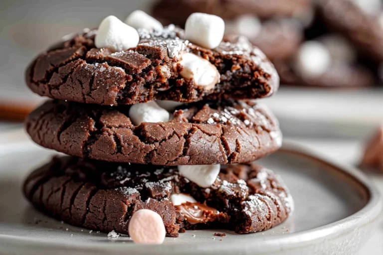 Hot Cocoa Cookies with Marshmallows (Gluten Free, Grain Free)