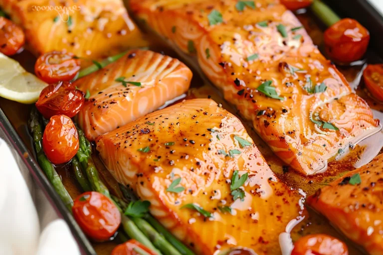 MAPLE GLAZED SHEET PAN SALMON