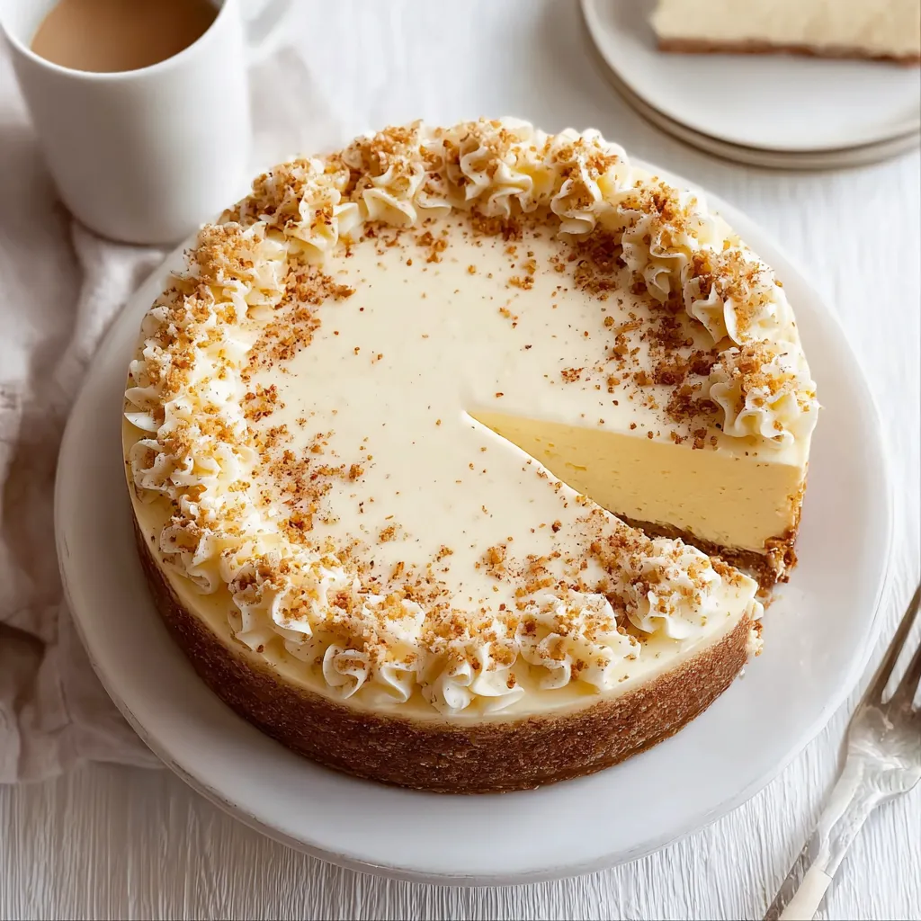 Nutmeg Eggnog Cheesecake