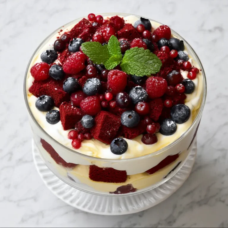 Red Velvet Berry Trifle
