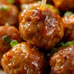 Slow Cooker Brown Sugar Glazed Meatballs