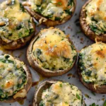 Spinach Dip Stuffed Mushrooms
