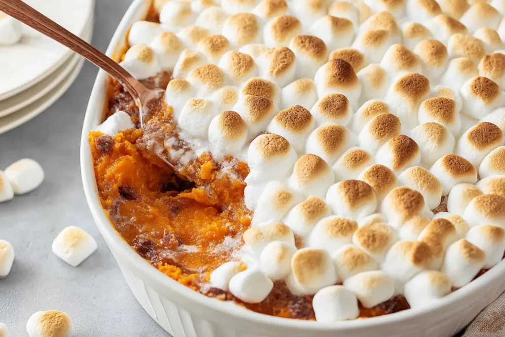 Sweet Potato Casserole with Marshmallows