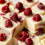 White Chocolate Raspberry Fudge
