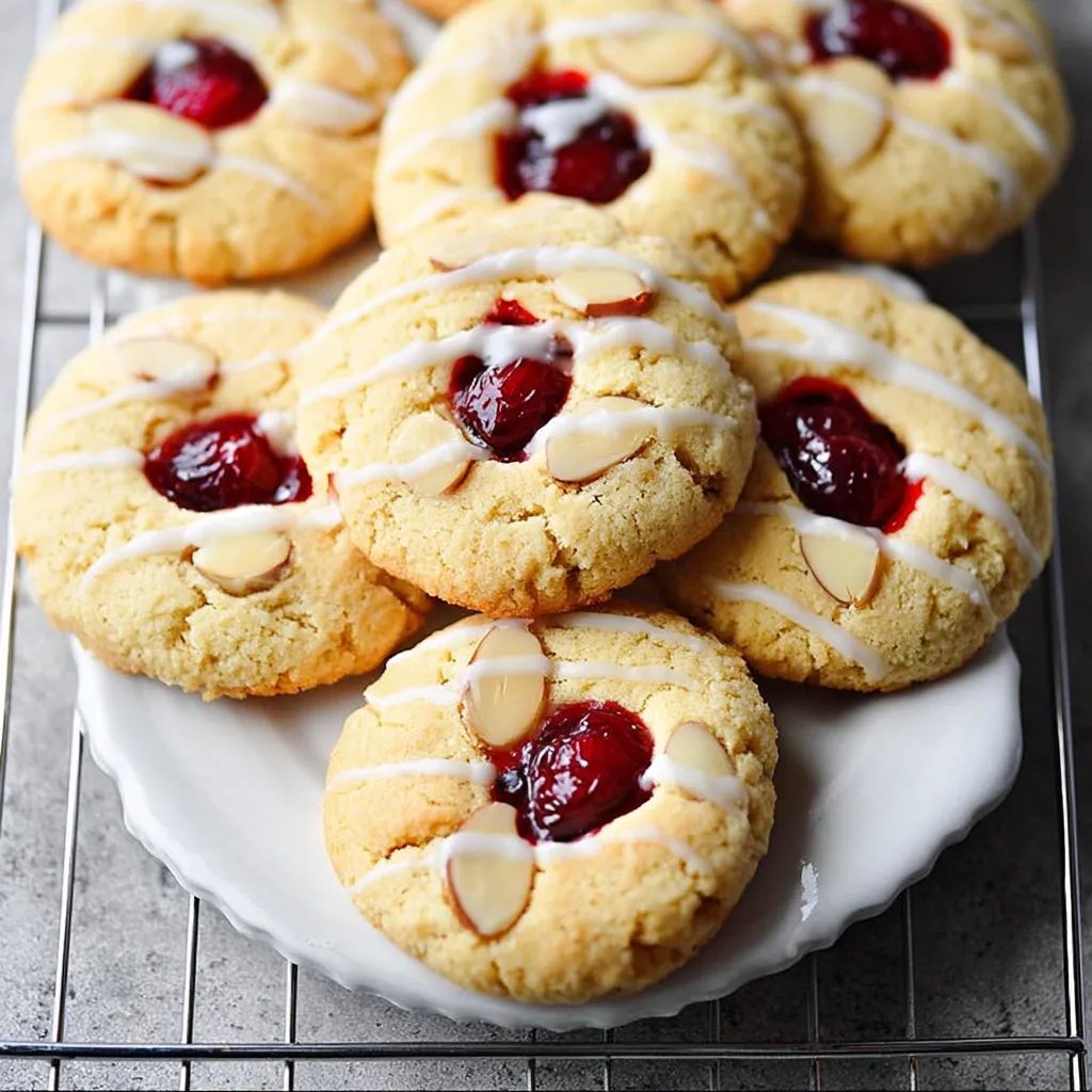 CHERRY ALMOND COOKIES