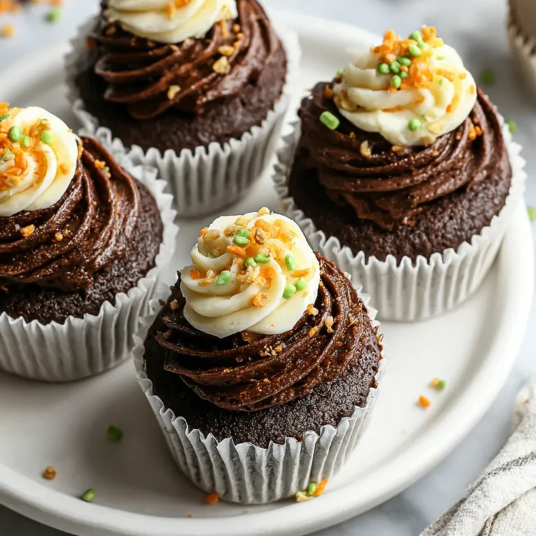 Chocolate Carrot Cupcakes