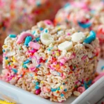 Circus Animal Cookie Rice Krispie Treats