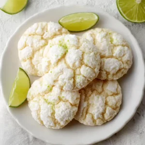 COCONUT KEY LIME CRINKLE COOKIES