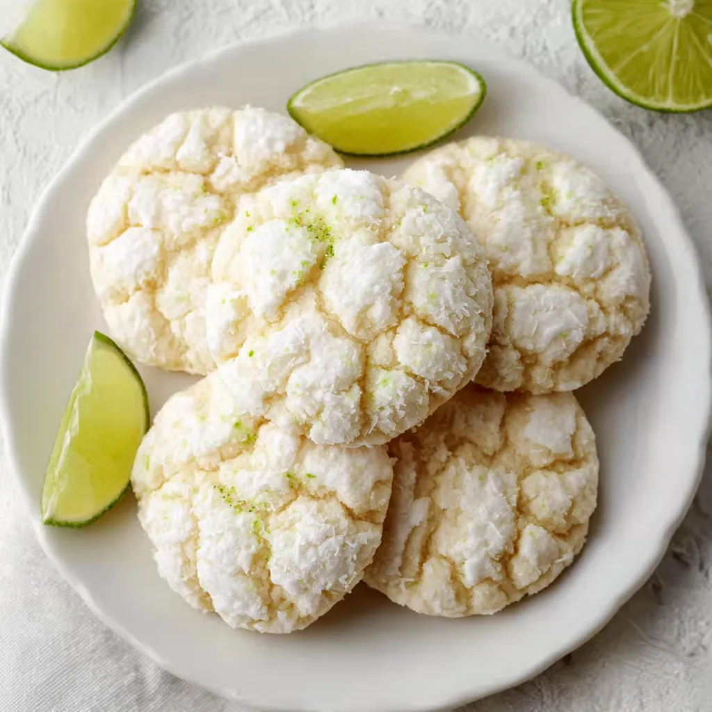 Coconut Key Lime Crinkles 6 Coconut Key Lime Crinkles