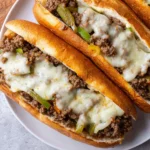 Ground Beef Philly Cheesesteaks