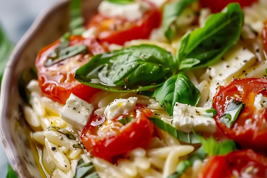 Healthy Baked Feta Orzo