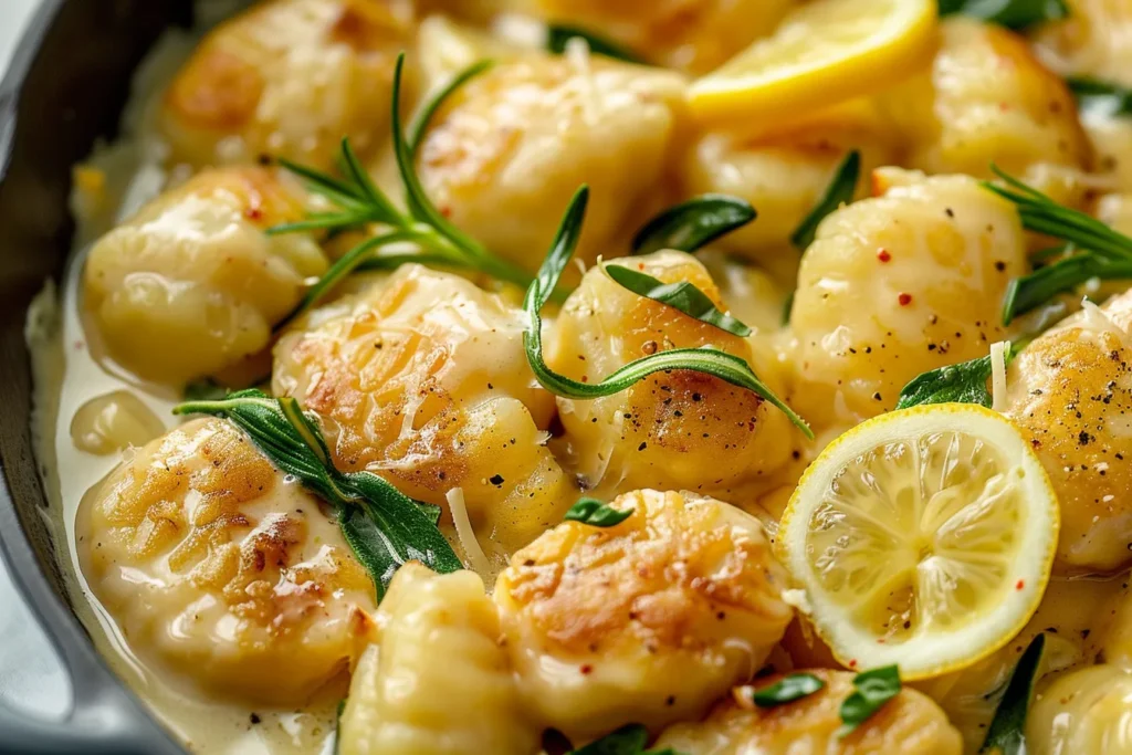LEMON CHICKEN GNOCCHI