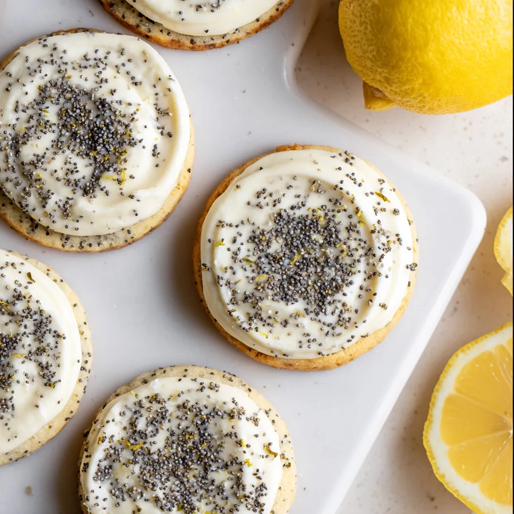 LEMON POPPY SEED CHEESECAKE COOKIES