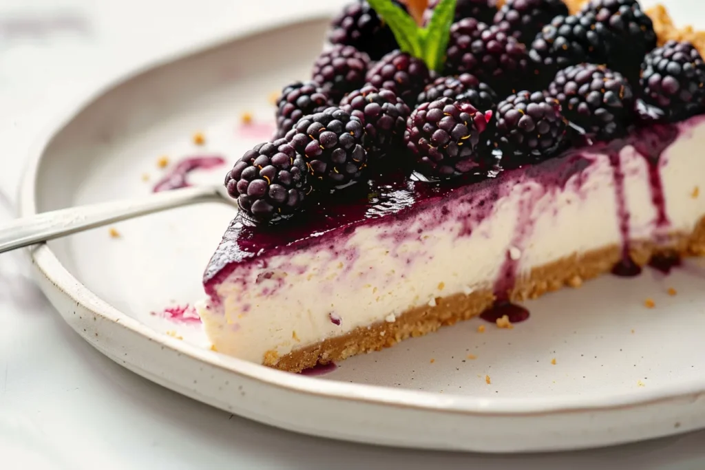 Mulberry & Earl Grey Cheesecake