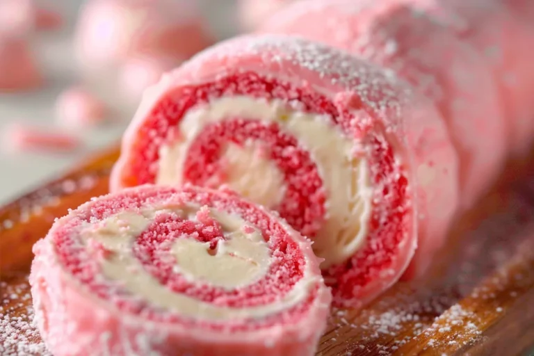 Pink Velvet Cake Roll