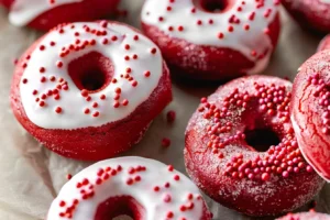 Red Velvet Cake Donuts
