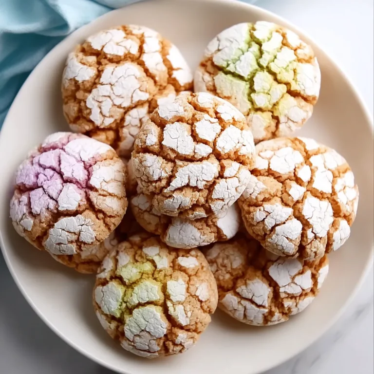 Springtime Crinkle Cookies