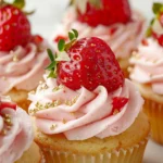 Strawberry Champagne Cupcakes