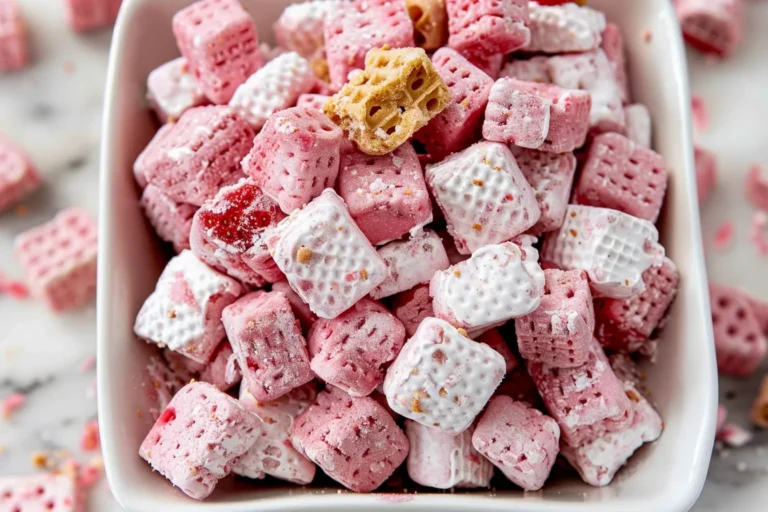 Strawberry Cheesecake Puppy Chow