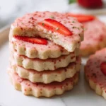 STRAWBERRY SHORTBREAD COOKIES